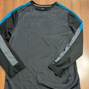 Champion, duo dry, moisture, wicking, long sleeve shirt, youth L